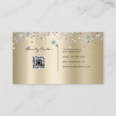 Carte De Visite Artiste maquillage Eyelash Holographic Parties sci (Dos)