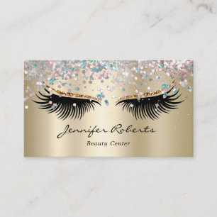 Carte De Visite Artiste maquillage Eyelash Holographic Parties sci