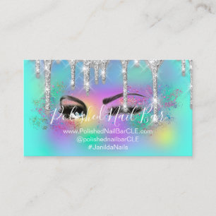 Carte De Visite Artiste maquillage Eyelash Lashes Holographique Ey
