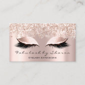 Carte De Visite Artiste maquillage Eyelash Lashes Parties scintill (Devant)