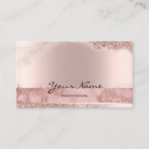 Carte De Visite Artiste maquillage Eyelash Lashes Rosegold script
