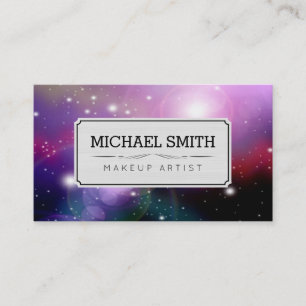 Carte De Visite Artiste maquillage Galaxie moderne