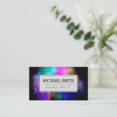 Carte De Visite Artiste maquillage Galaxie moderne #15 (Debout devant)