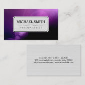 Carte De Visite Artiste maquillage Galaxie moderne #3 (Devant / Derrière)