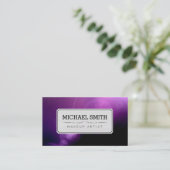 Carte De Visite Artiste maquillage Galaxie moderne #3 (Debout devant)