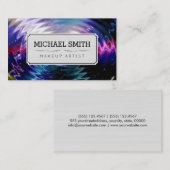 Carte De Visite Artiste maquillage Galaxie moderne #5 (Devant / Derrière)