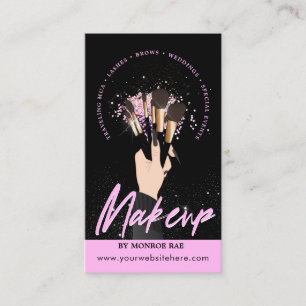 Carte De Visite Artiste maquillage Glam MUA Beauty Salon Logo