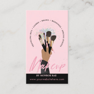 Carte De Visite Artiste maquillage Glam MUA Salon de beauté Beauty
