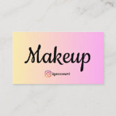 Carte De Visite Artiste maquillage modèle Girl (Dos)