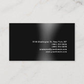 Carte De Visite Artiste maquillage moderne gris noir (Dos)