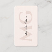 Carte De Visite Artiste maquillage moderne Lashes Pastel Pink Mono (Devant)