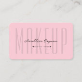 Carte De Visite Artiste maquillage moderne Salon de beauté Monogra (Devant)