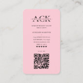 Carte De Visite Artiste maquillage moderne Salon de beauté Monogra (Dos)