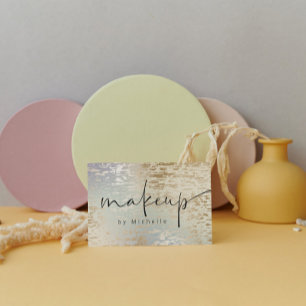 Carte De Visite Artiste maquillage moderne texturé Iridescendant