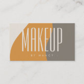 Carte De Visite Artiste maquillage moderne tons terre (Devant)