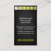 Carte De Visite Artiste maquillage / Palette d'ombre à la crème (Dos)