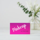Carte De Visite Artiste maquillage simple Magenta Purple Shades (Debout devant)