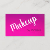 Carte De Visite Artiste maquillage simple Magenta Purple Shades (Devant)