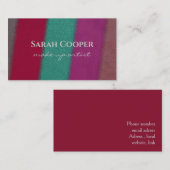 Carte De Visite Artiste maquilleur élégant (Devant / Derrière)