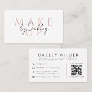 Carte De Visite Artiste Maquilleuse Code QR