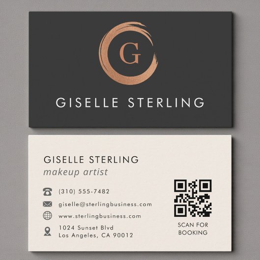 Carte De Visite Artiste Maquilleuse Code QR