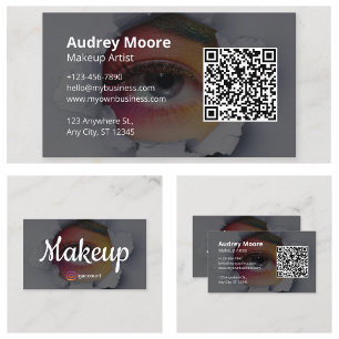 Carte De Visite Artiste Maquilleuse Freelance Design Chic