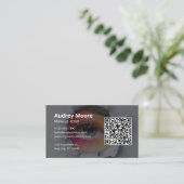 Carte De Visite Artiste Maquilleuse Freelance Design Chic (Debout devant)