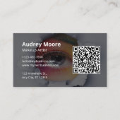 Carte De Visite Artiste Maquilleuse Freelance Design Chic (Devant)
