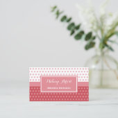 Carte De Visite Artiste Maquilleuse Pink Dot (Debout devant)