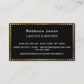 Carte De Visite Artiste Maquilleuse Professionnelle Code QR Cils & (Dos)