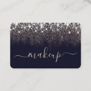 Carte De Visite Artiste Maquilleuse Professionnelle Paillettes Lum