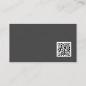Carte De Visite Artiste maquilleuse qrcode (Dos)