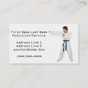 Carte De Visite Artiste martial