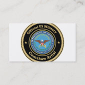 Carte De Visite Artiste militaire américain Cumshaw (Dos)