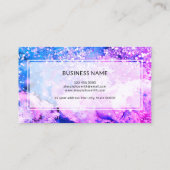 Carte De Visite Artiste moderne de maquillage couleur d'aquarelle  (Dos)