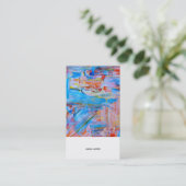 Carte De Visite Artiste Moderne Professionnel (Debout devant)