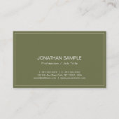 Carte De Visite Artiste moderne professionnel Elite Design simple (Devant)