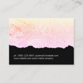 Carte De Visite Artiste moderne Speckled (Dos)