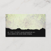 Carte De Visite Artiste moderne Speckled (Dos)