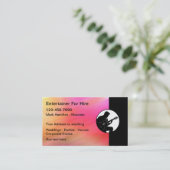 Carte De Visite Artiste Musicien À Louer (Debout devant)