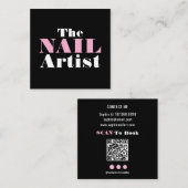 Carte de visite Artiste Nail Art (Devant / Derrière)