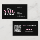 Carte de visite Artiste Nail Art (Devant / Derrière)