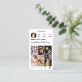 Carte De Visite Artiste ongle Nail Tech Manicuriste IG Loyauté Bla (Debout devant)