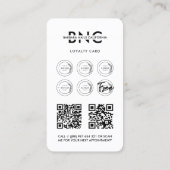 Carte De Visite Artiste ongle Nail Tech Manicuriste IG Loyauté Bla (Dos)