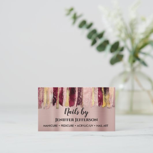 Carte de visite ARTISTE ONGLES (Debout devant)