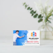 Carte De Visite Artiste-peintre de maison professionnelle Contract (Debout devant)