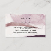 Carte de visite artiste peinture aquarelle (Dos)