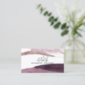 Carte de visite artiste peinture aquarelle (Debout devant)