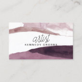 Carte de visite artiste peinture aquarelle (Devant)