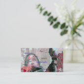 Carte de visite Artiste - Personnalisable (Debout devant)